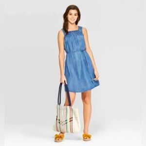 Cute Denim dress with belt